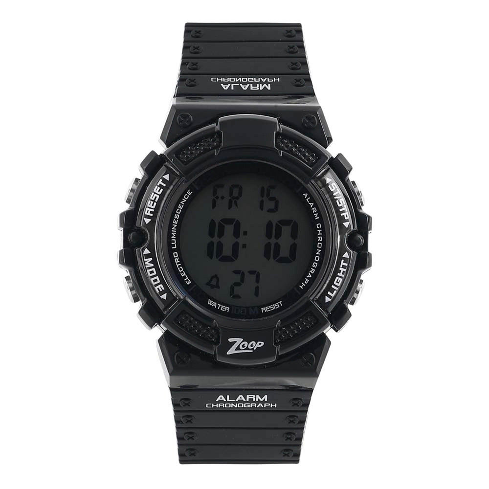Zoop Digital Watch with Digital Dial & Black Strap for Boys Kids, from House of Titan