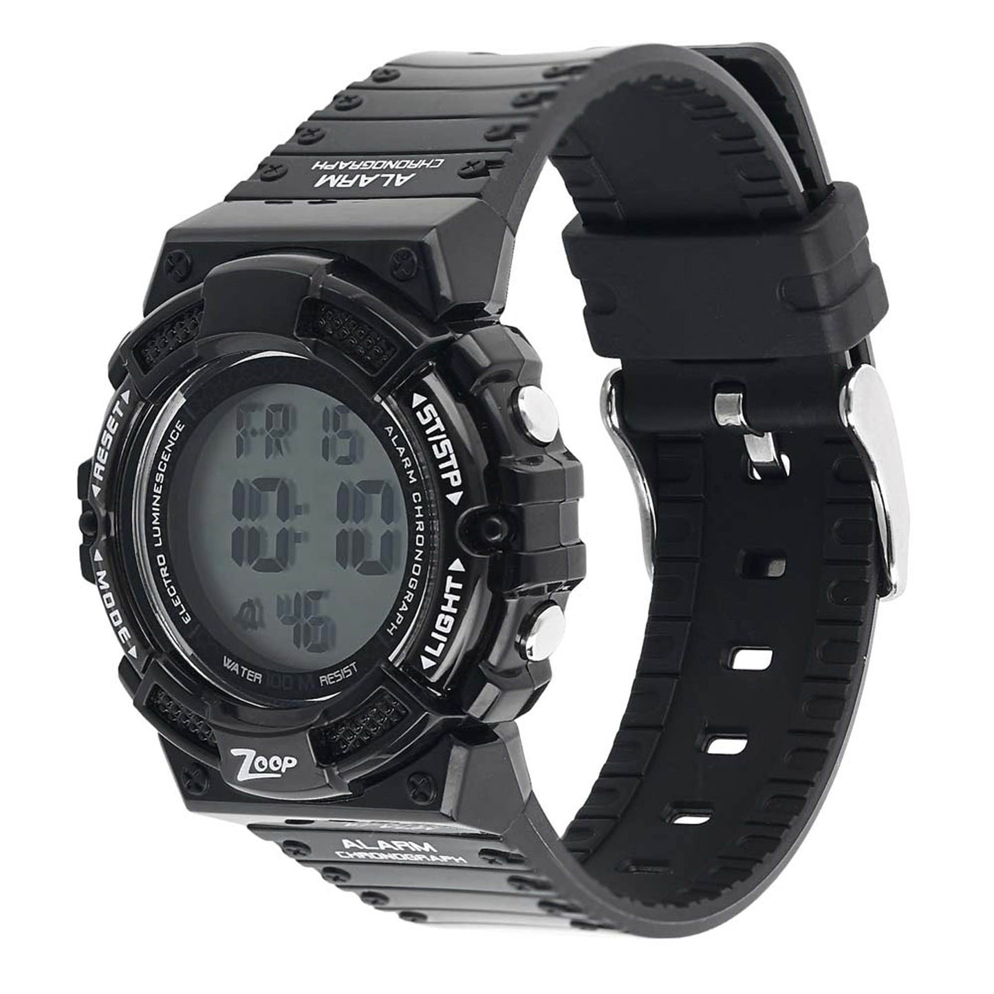 Zoop Digital Watch with Digital Dial & Black Strap for Boys Kids, from House of Titan