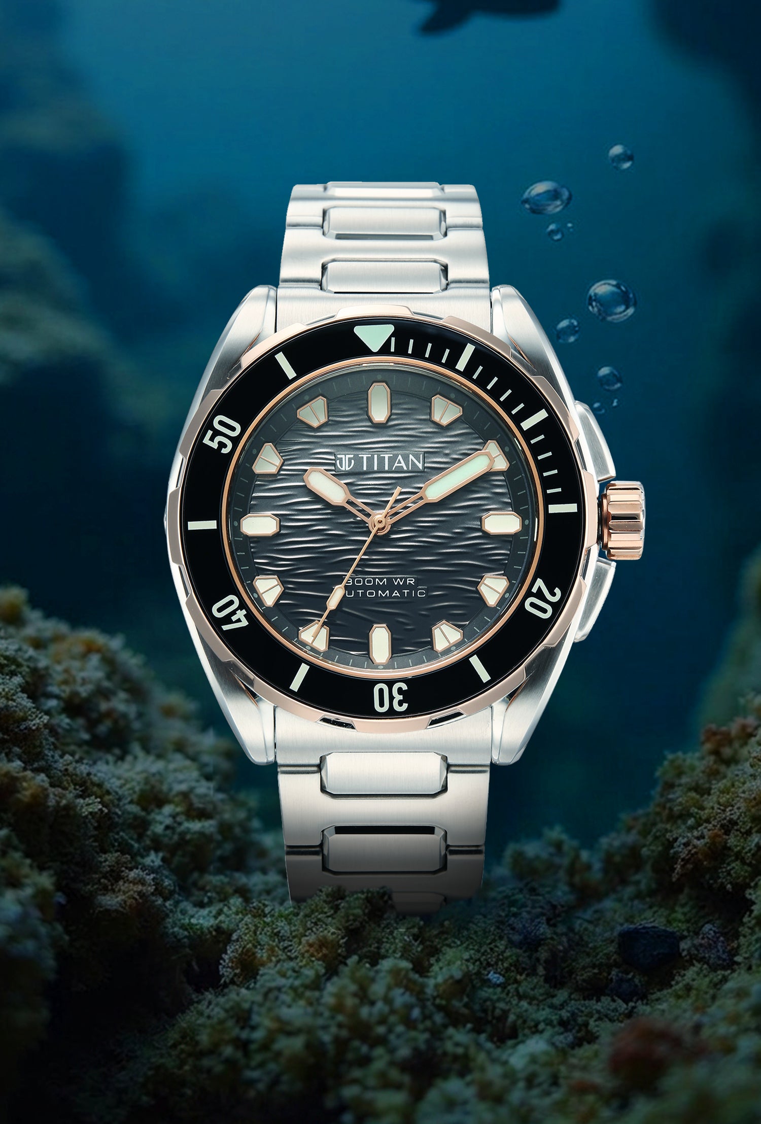 Titan Zero Hour Diver's Interchangeable Strap Watch