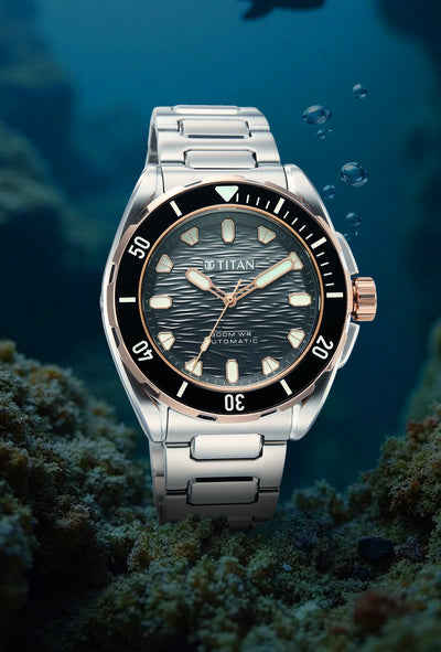 Titan Zero Hour Diver's Interchangeable Strap Watch