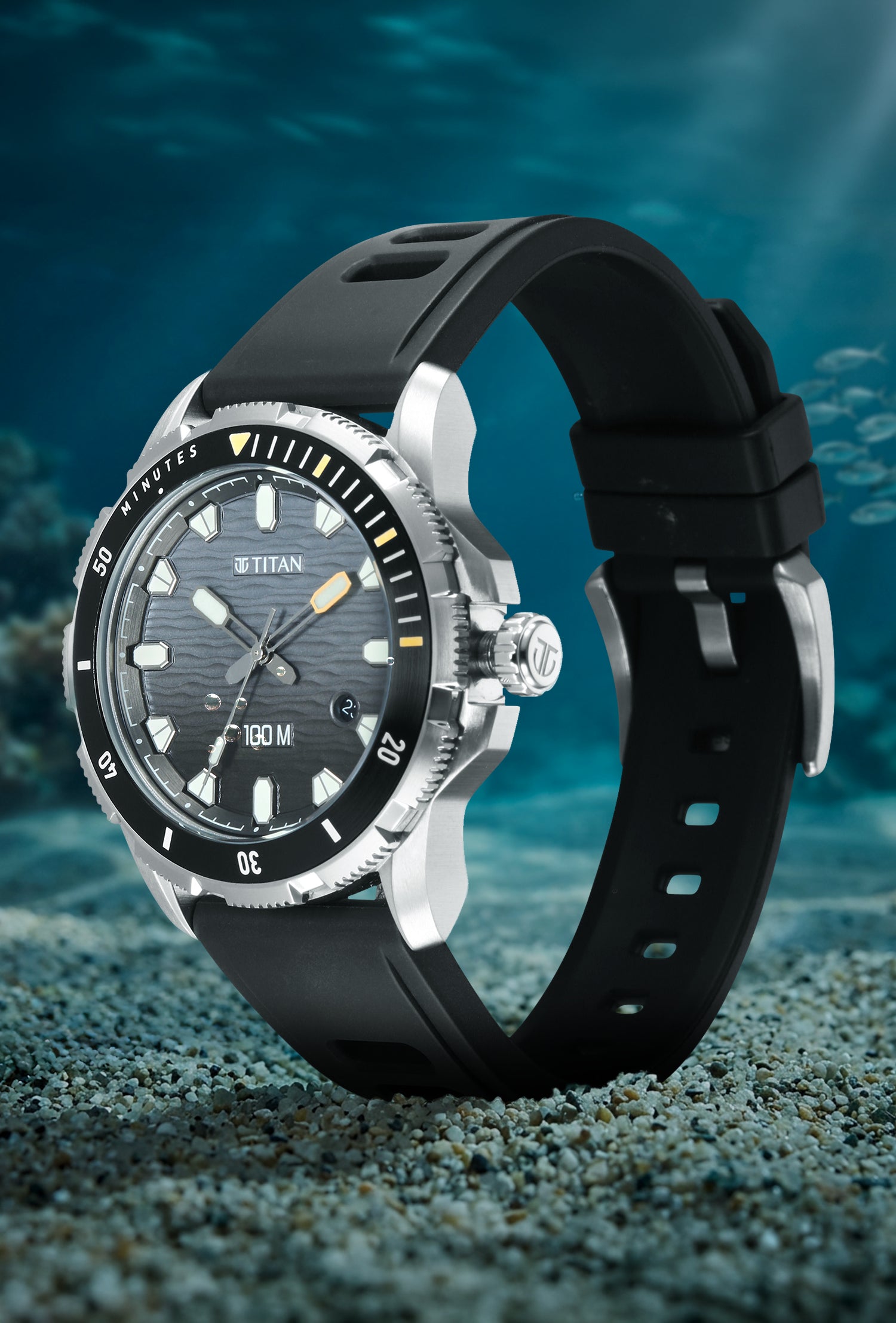 Titan Zero Hour Diver's Analog with Date Watch