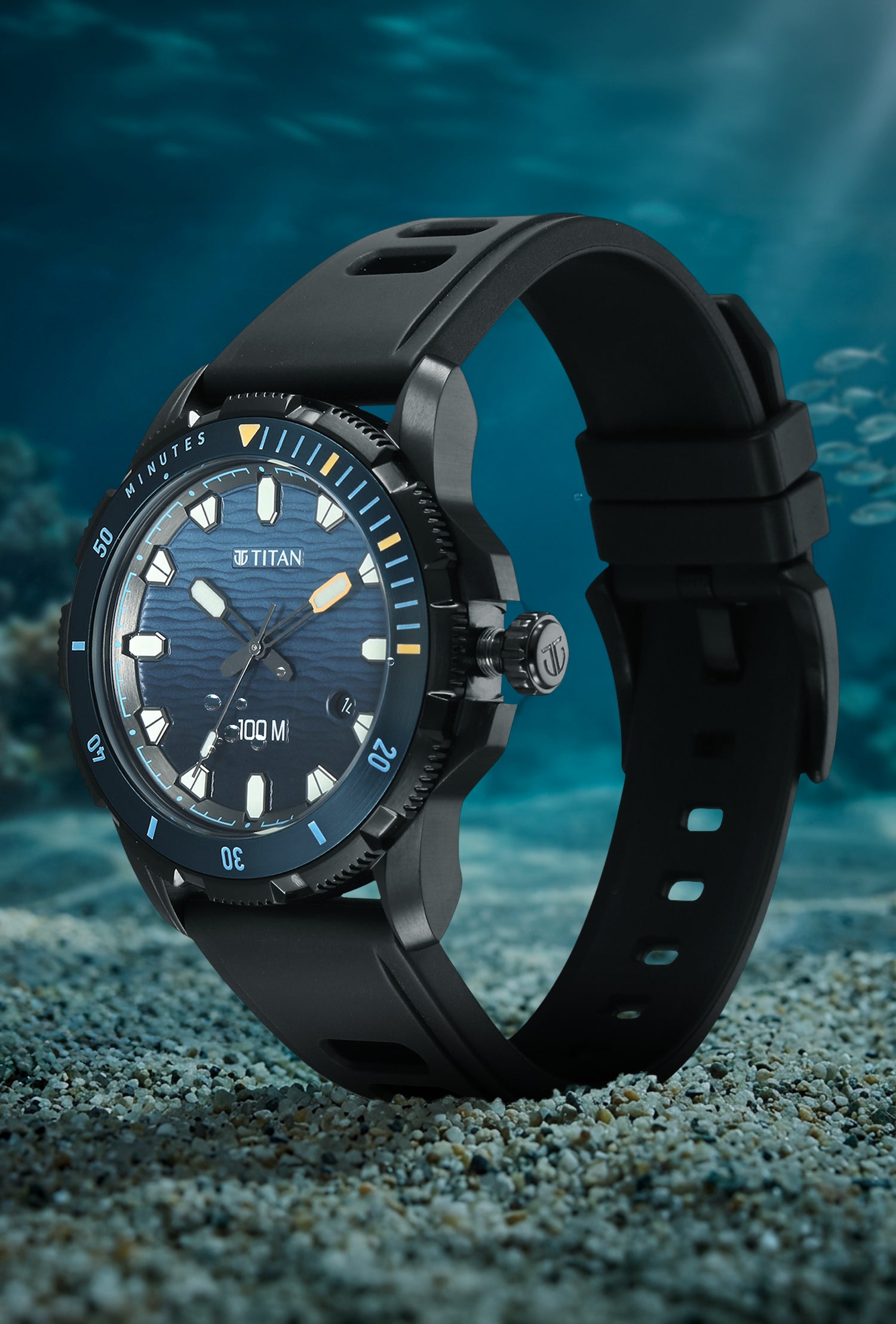 Titan Zero Hour Diver's FKM Strap Watch