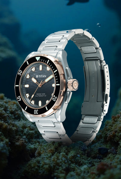 Titan Zero Hour Diver's Interchangeable Strap Watch