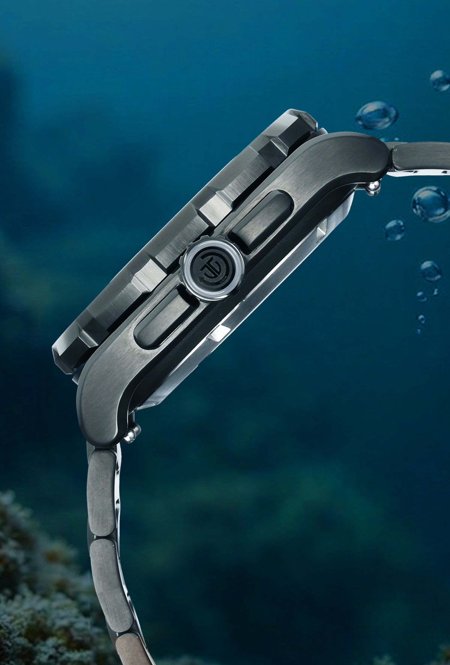 Titan Zero Hour Diver's Black Automatic Watch