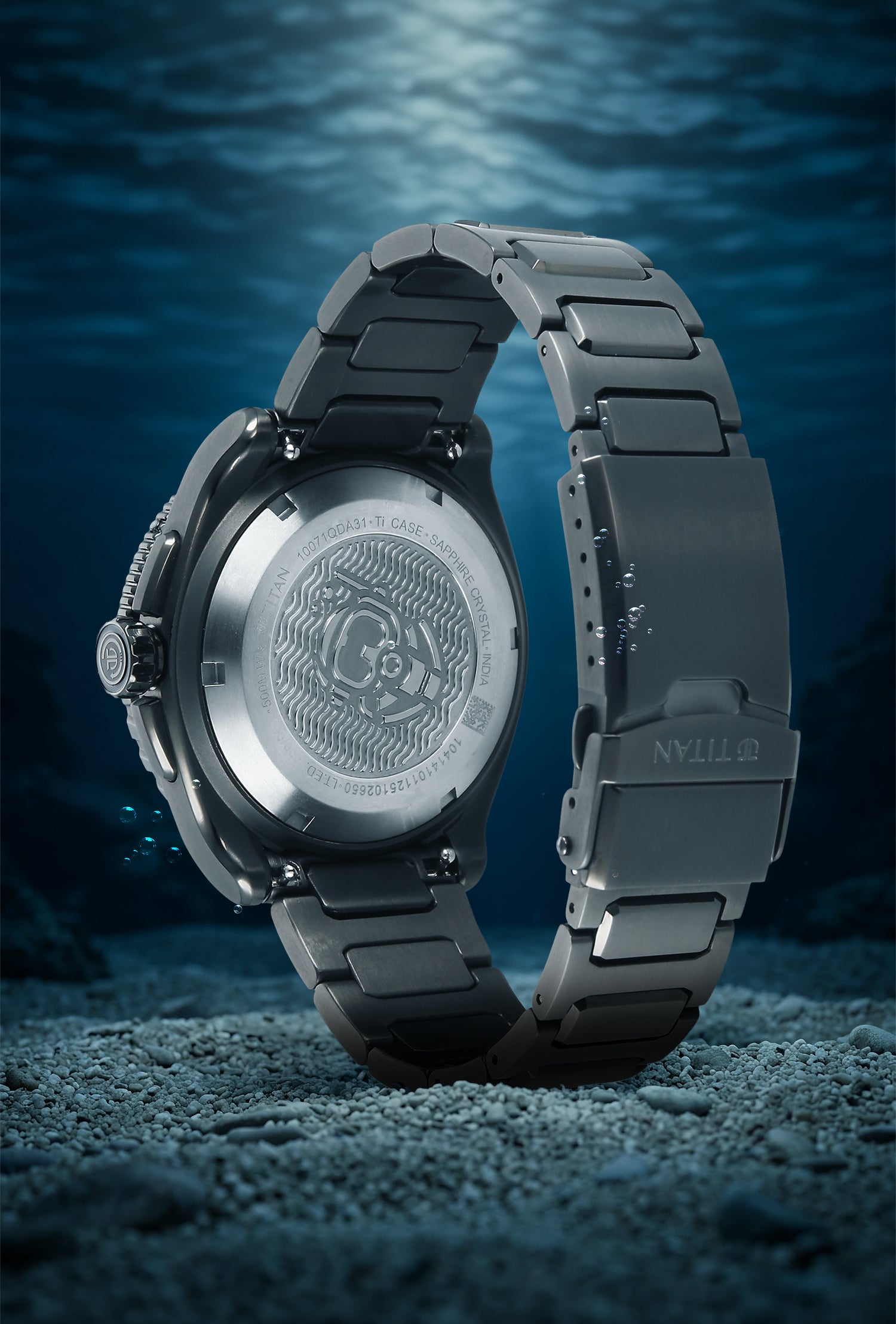 Titan Zero Hour Diver's Black Dial Automatic Watch