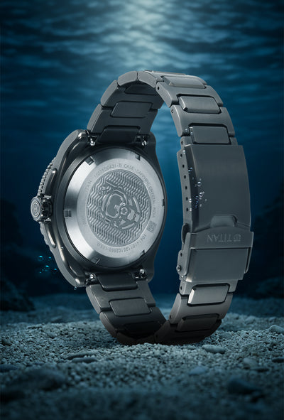 Titan Zero Hour Diver's Black Dial Automatic Watch