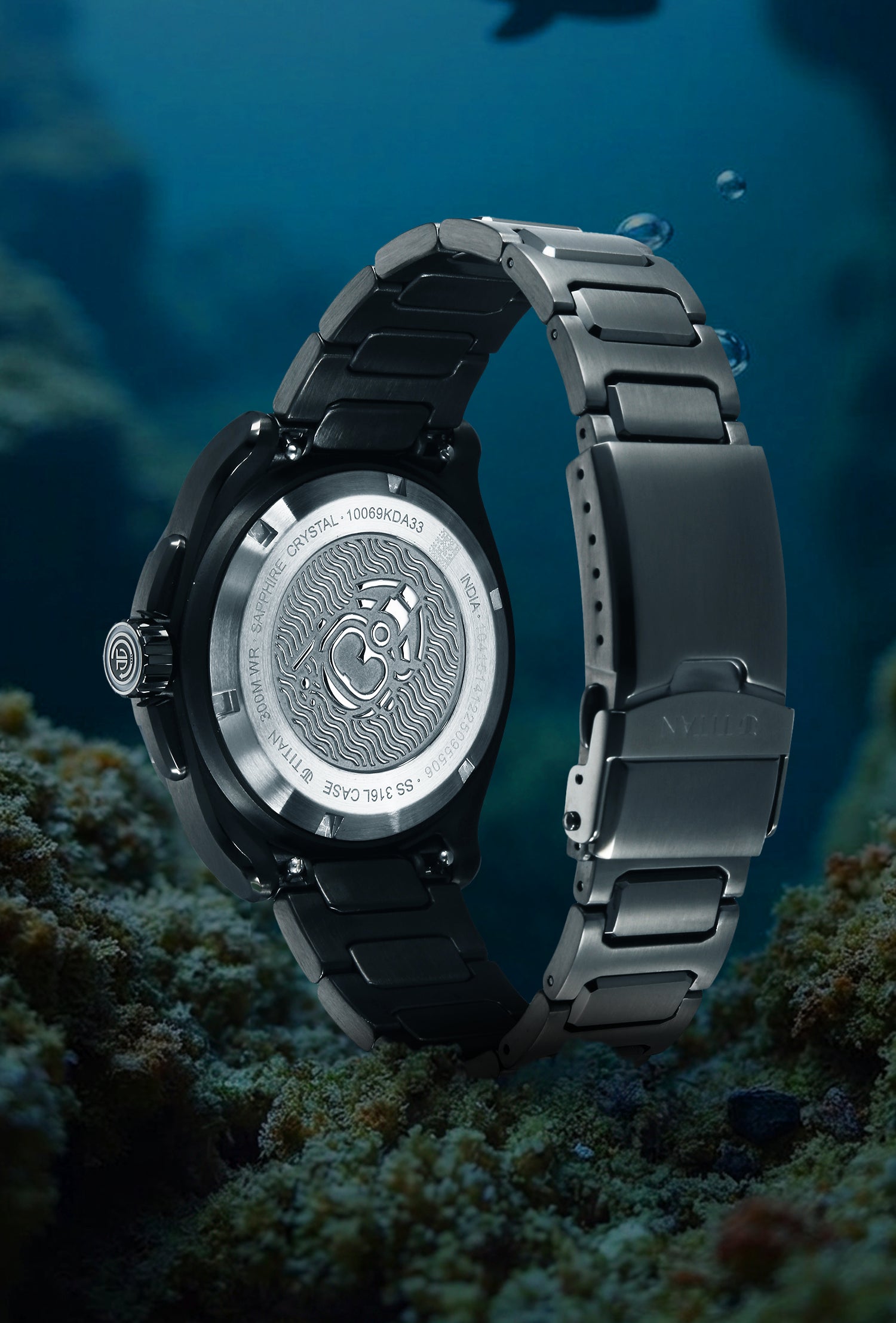 Titan Zero Hour Diver's Black Automatic Watch