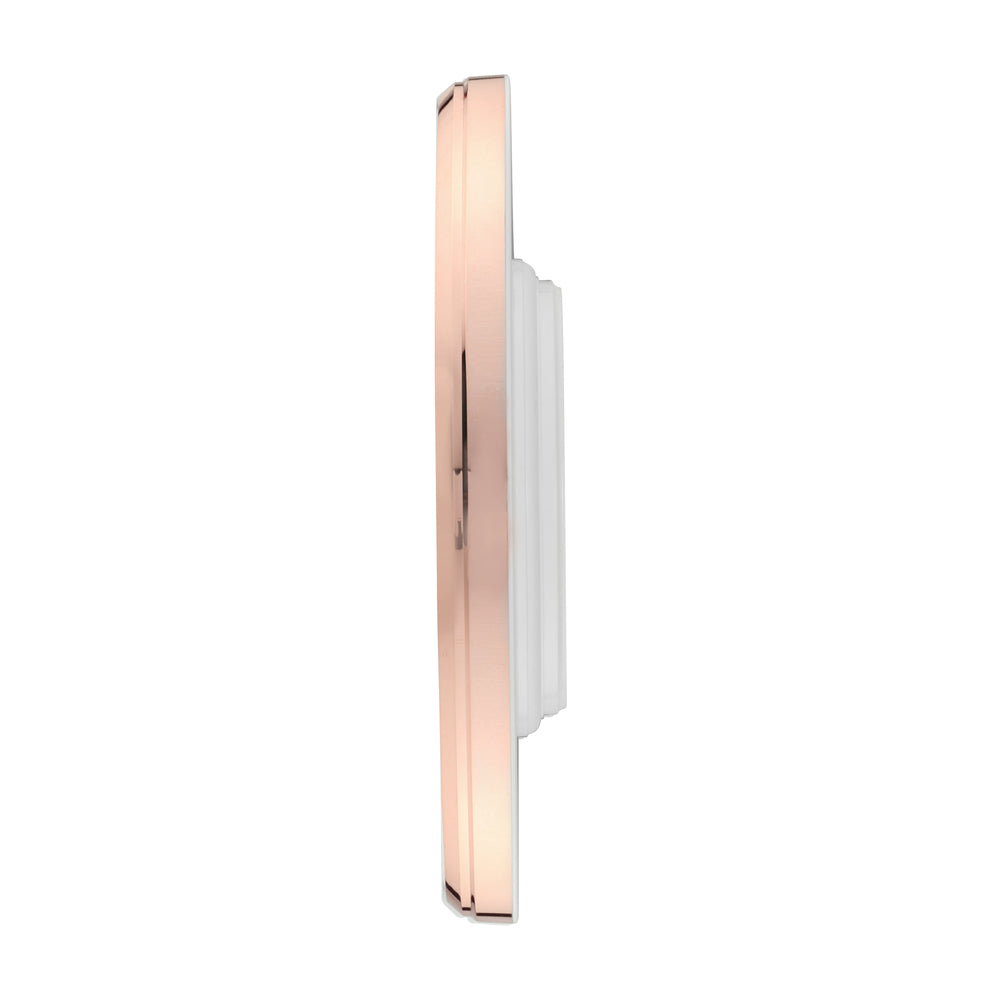 Titan Classic White Metallic Finish Wall Clock with Silent Sweep Technology