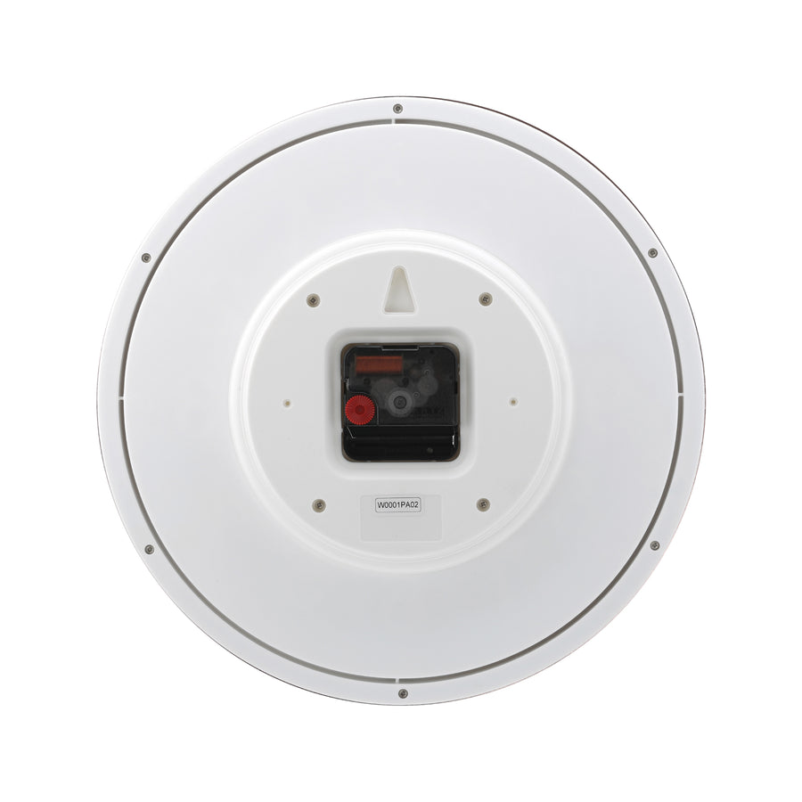 Titan Classic White Metallic Finish Wall Clock with Silent Sweep Technology