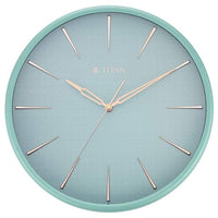 Titan Contemporary Matte Green Wall Clock with Silent Sweep Technology