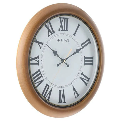Titan Classic White Wall Clock with Silent Sweep Technology