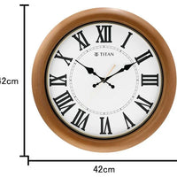 Titan Classic White Wall Clock with Silent Sweep Technology
