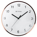 Titan Metallic Luxurious Wall Clock with Crystal-Clear Domed Glass