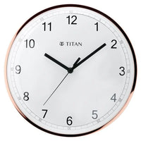 Titan Metallic Luxurious Wall Clock with Crystal-Clear Domed Glass