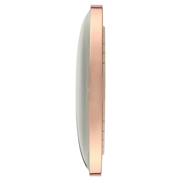 Titan Metallic Luxurious Wall Clock with Crystal-Clear Domed Glass
