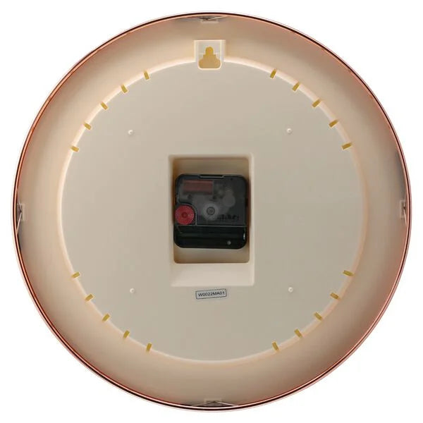 Titan Metallic Luxurious Wall Clock with Crystal-Clear Domed Glass