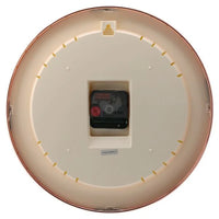 Titan Metallic Luxurious Wall Clock with Crystal-Clear Domed Glass