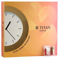 Titan Metallic Luxurious Wall Clock with Crystal-Clear Domed Glass