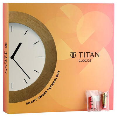 Titan Metallic Luxurious Wall Clock with Crystal-Clear Domed Glass