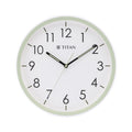 Titan White Wall Clock with Night-Time Illumination