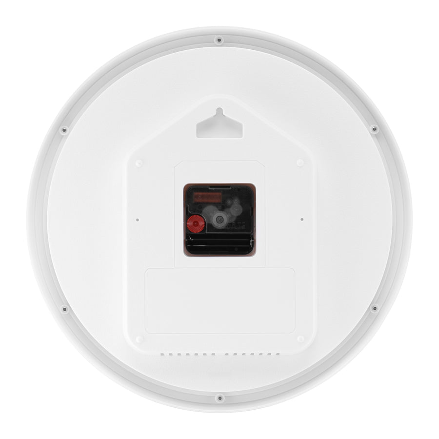 Titan White Wall Clock with Night-Time Illumination