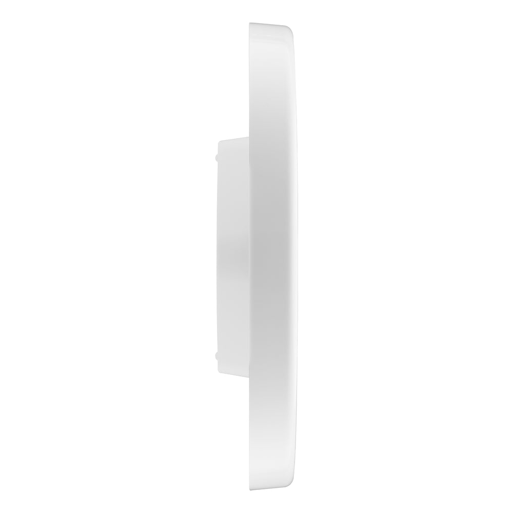 Titan White Wall Clock with Night-Time Illumination