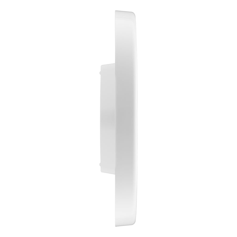 Titan White Wall Clock with Night-Time Illumination