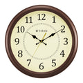 Titan Classic Off-White Wall Clock with Silent Serenity