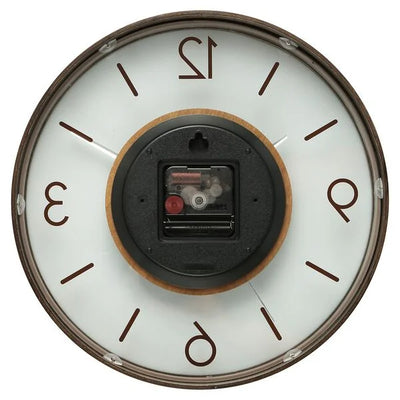 Titan Glass-Wood Fusion Wall Clock