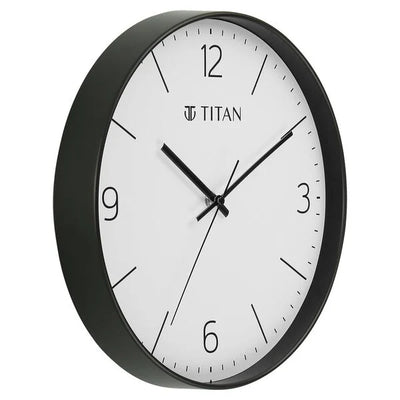Titan Modern White Wall Clock with Silent Sweep Technology