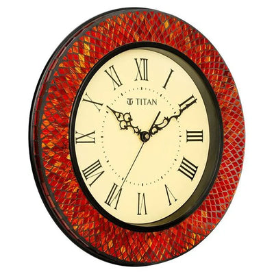 Titan Red Mosaic Moments Wall Clock