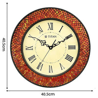 Titan Red Mosaic Moments Wall Clock