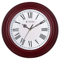 Titan Roman Heritage White Wall Clock