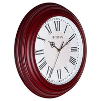 Titan Roman Heritage White Wall Clock
