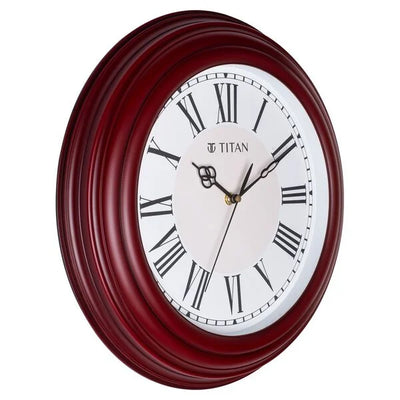 Titan Roman Heritage White Wall Clock